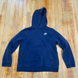 Nike Navy Kids Hoodie Size Large